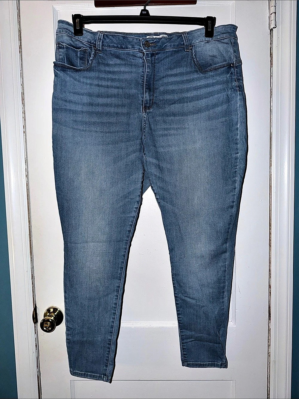 Wax Jean 90SX Skinny Jeans in Blue Size 22